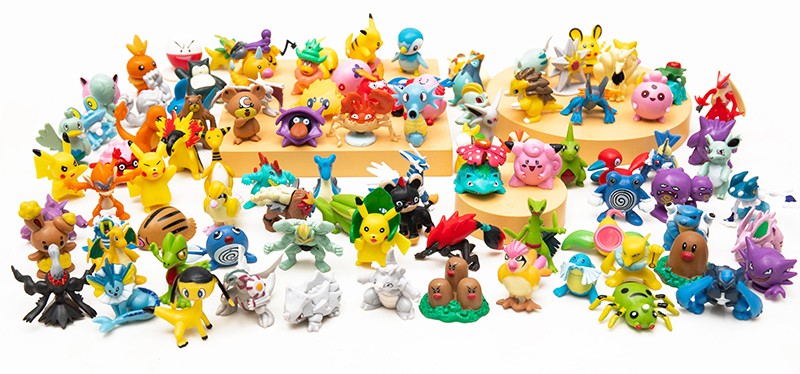Mini Figuras Pokémon 144 de 2-3cm/250 de 4-6cm Modelo Anime Diferentes Estilos Bonecas Fofas Brinquedos Pikachu Pokémon Go Presentes de Aniversário para Crianças
