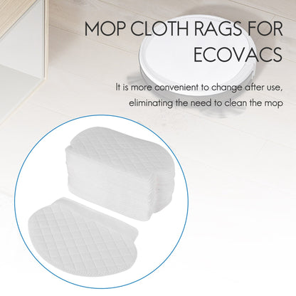 40 unidades de panos descartáveis para esfregão para aspirador de pó robótico Ecovacs Deebot Ozmo 950 920 905 Panos de esfregar