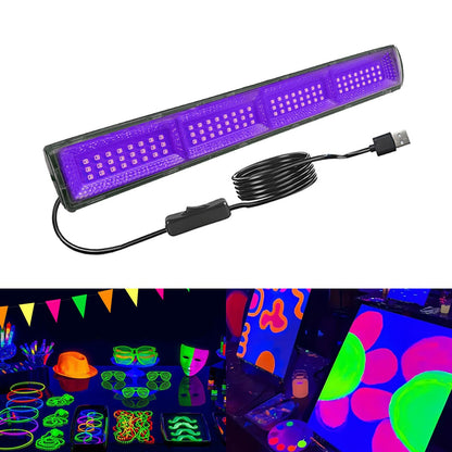 UV Black Light Lamp UV Floodlight With Magnetic LED Indoor Decor Party Atmosphere Table Lamp UV Light Halloween Party