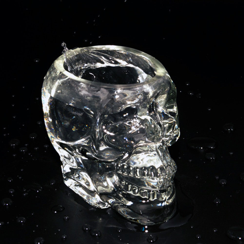 Caneca de Cerveja Rosto de Caveira 80/150/350 ML, Copos de Caveira, Copo para Coquetel, Copo de Vidro para Beber, Artigos de Vidro Engraçados para Entretenimento, Decoração de Halloween