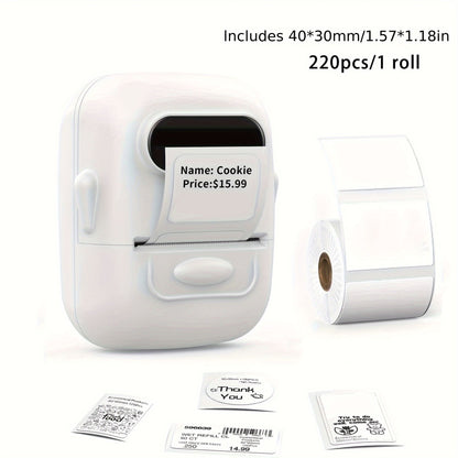 Makrlife P50 Thermal Label Printer Business Label Maker Custom Sticker Printing Machine For Home Use, DIY Stickers, Commercial