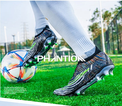 New Men Soccer Shoes Grass Professional Training Football Shoes Society Cleats Football Field Boots Fast Indoor Sneaker Non Slip