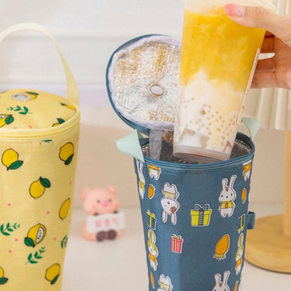 Baby Milk Bottle Insulation Bags Cartoon Portable Waterproof Feeding Bottle Thermal Bag Milk Warmer Cooler Stroller Hang Bags
