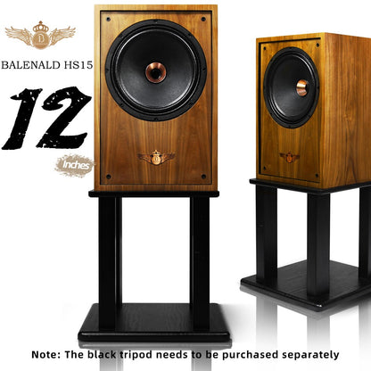 Caixas de som hifi Banlong de alta fidelidade coaxial de 12 polegadas, bookshelf, caixas de som de alta fidelidade, áudio passivo com acabamento em madeira.