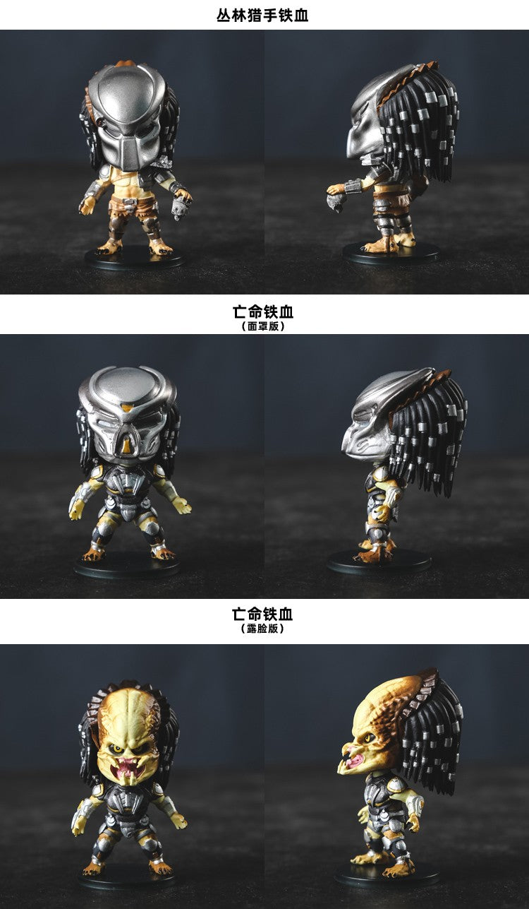 Predators Ultimate P1 Jungle Hunter Jungle Demon Concrete Clan Leader PVC Statue Figure Collectible Model Toy 7cm