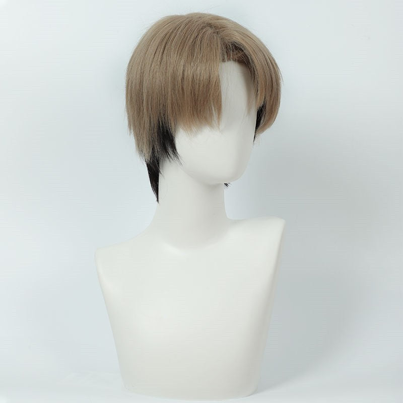 Chainsaw Man Kishibe Cosplay Peruca Sintética Curta Reta Anime Coser Fibra Resistente ao Calor Peruca de Alta Qualidade Festa de Halloween