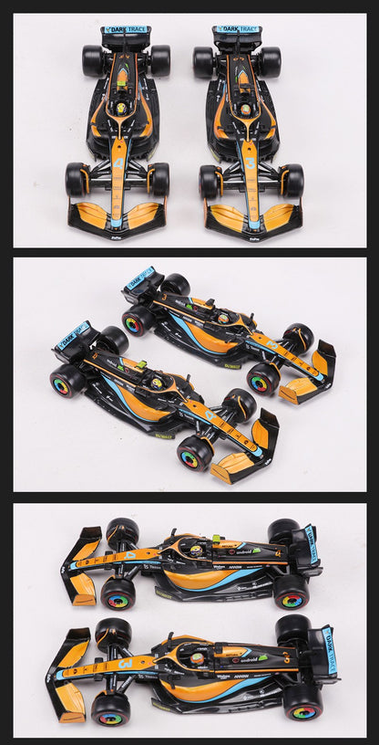 Burago 1:43 2022 McLaren MCL36 F1 Carro de Corrida N.º 3 N.º 4 Modelo de Carro em Liga