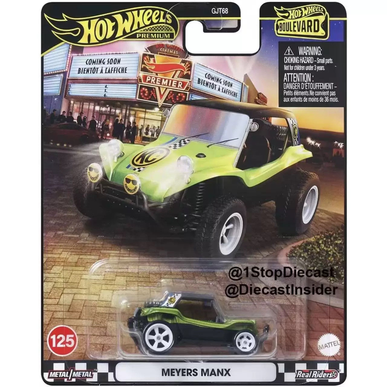 Mattel Hot Wheels Premium Boulevard Série 2022 1/64 Boulevard Land Rover Defender Carrinhos Colecionáveis Veículo Diecast