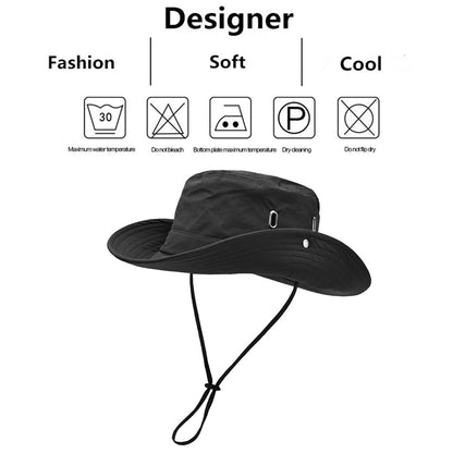 Chapéus De Pescador Masculinos De Material De Secagem Rápida, Prateados, Com Porosidade, Bonés Casuais Para Exterior, Chapéu De Proteção Solar Masculino, Chapéu De Aventura