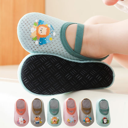 Cute Cartoon Baby Floor Socks Non-slip Soft Sole Toddler Sock Boy Girls Cotton Children's Toddler Warm Shoes Infant First Walker