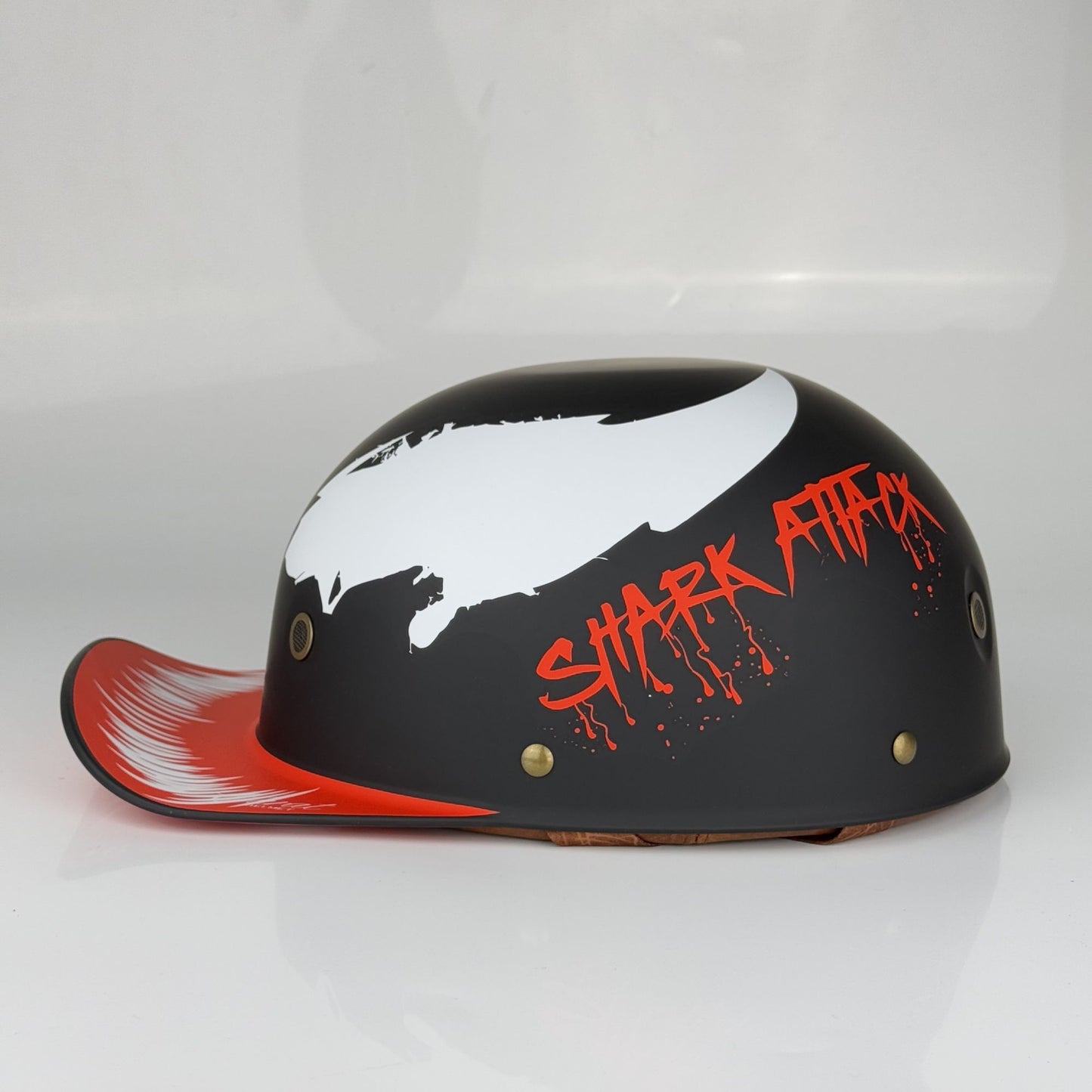 Capacete Aberto para Moto Unissex Adulto Aprovado pelo DOT Modelo "Meia Concha" para Moto ou Scooter