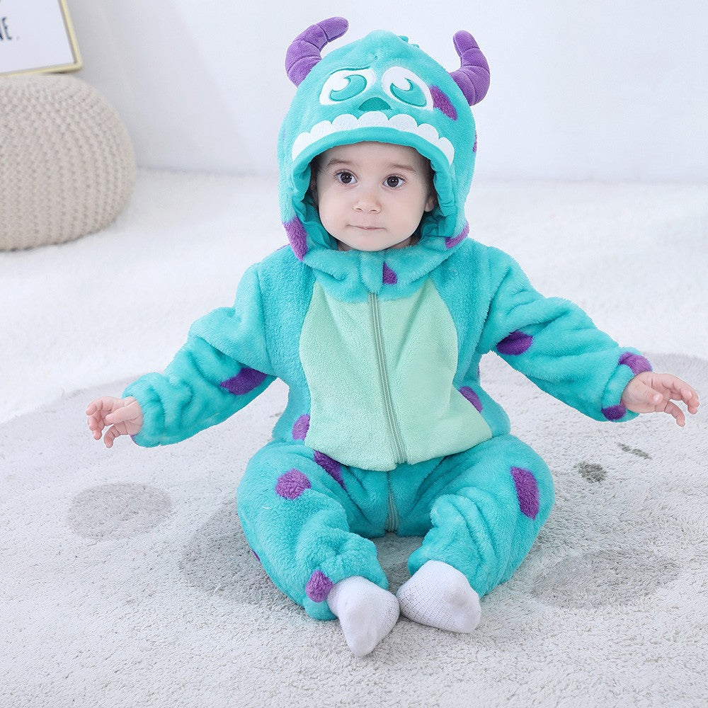 Boys Girls Costume Cute Animal Onesie Halloween Cosplay Outfit Festival Party Jumpsuit Kigurumis Winter Warm Clothes