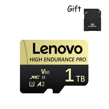 Cartão de Memória SD Mini Micro TF Lenovo 512 GB 256 GB 2 TB 1 TB de Alta Velocidade Cartão De Memória 128 GB para Armazenamento de Arquivos Câmera de Telefone