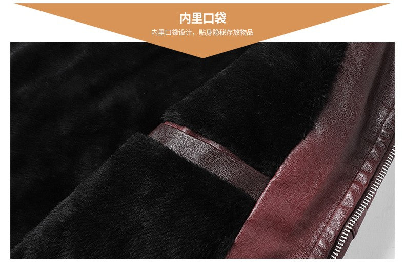 Quality New Male Casual Leather Jackets 7XL Autumn Winter Men Stand Collar Motorcycle Leather Jackets Vintage Leather Coat