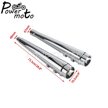 For Harley Touring Street Electra Glide Road King 2017-2023 FLHR FLHX FLTRX FLHTK Motorcycle Slip On Dual Exhaust Mufflers Pipes
