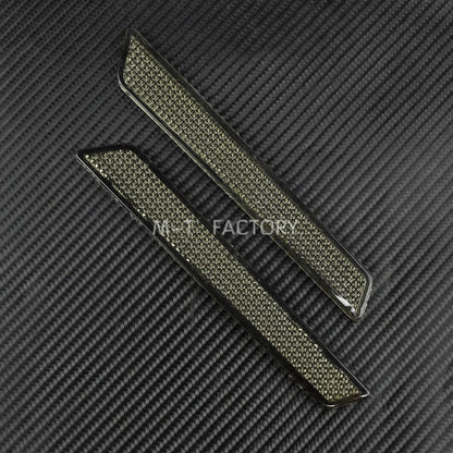 Motorcycle 2PCS Hard Saddlebag Smoke Guard Latch Covers Reflector For Harley Touring Road King Road Street Glide FLT 2014-2018