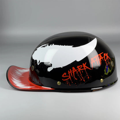 Capacete de Motocicleta Elétrica para Pilotagem de Locomotivas, Capacete Retrô Meio Capacete para Harley, Capacete Universal para Todas as Estações, Atacado de Capacetes
