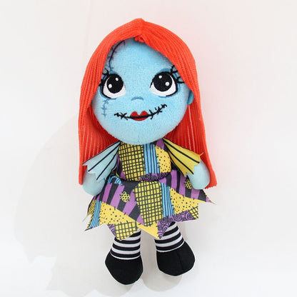 25cm Cartoon Anime Halloween The Nightmare Before Christmas Horror Pumpkin Skeleton Composite Plush Doll Toy Children Kids Gift