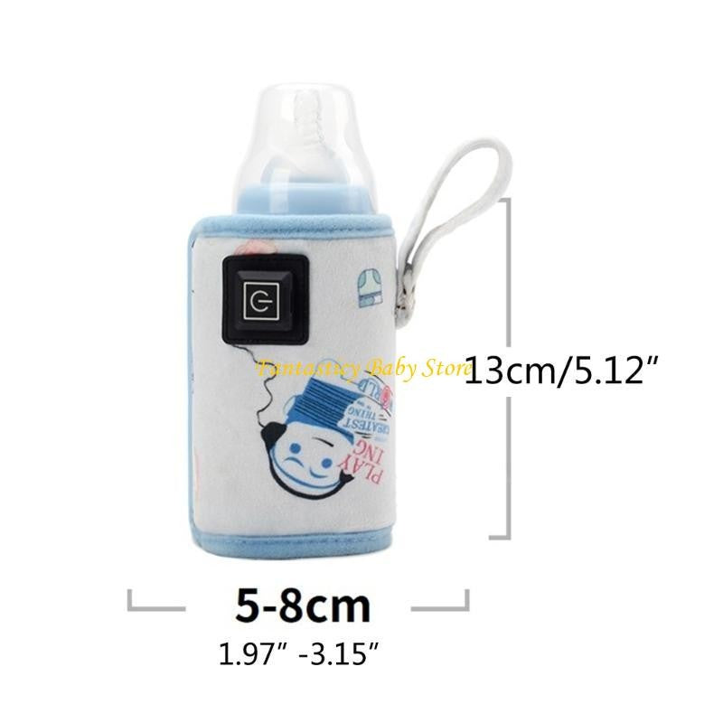 J6BE Formula Milk Feeder Warmer USB Travel Warmer Heating Bag for Baby Nursing Bottle
