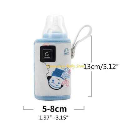 J6BE Formula Milk Feeder Warmer USB Travel Warmer Heating Bag for Baby Nursing Bottle