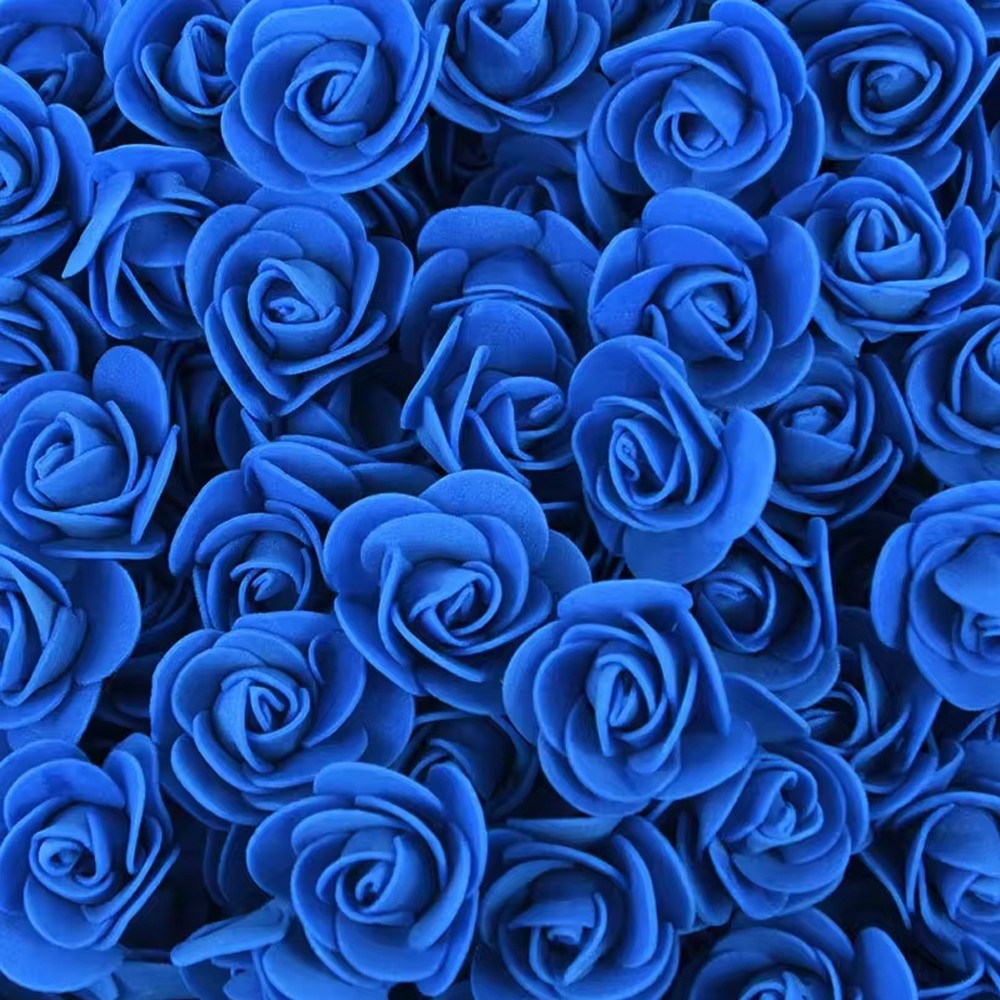 2000/10pcs Mini  Artificial Rose Flowers Head  Rose Heads DIY Valentine's Day Roses Wedding Bouquets Party Gift Candy Box Decor