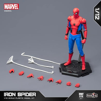 Fondjoy 1/12 Homem-Aranha Venom Edição de Quadrinhos Bonecos de Ação Marvel Modelo Montado Boneca Brinquedos Bagunçados Coleção Presentes de Aniversário para Meninos