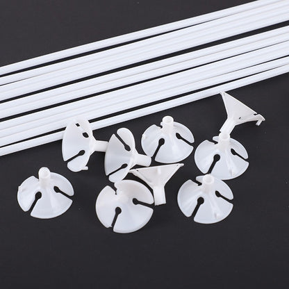 10/20Pcs Multipurpose Plastic Balloon Sticks With Cup White Balloon Holder Birthday Wedding Party Decorations Celebration Supply