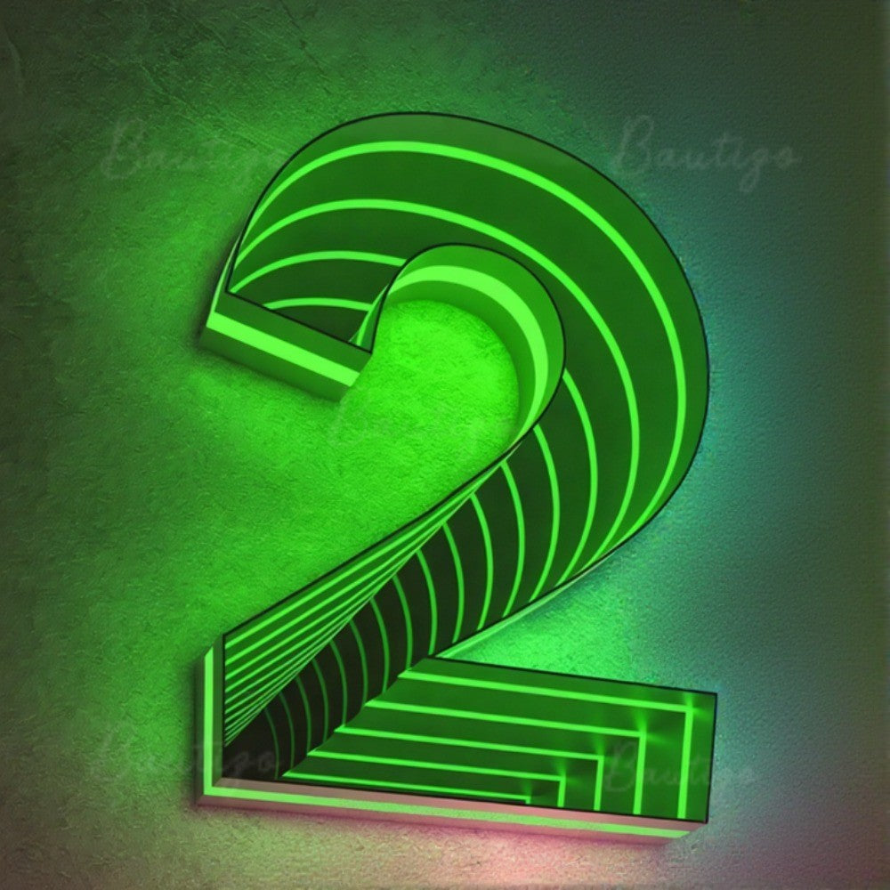 Custom Infinity Mirror Light Up Letter Art Lighting Infinity Mirror Light Customizable for Wall Decor Led Lights Business Sign