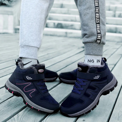 2025 Women Winter Snow Boots For Men And Women Outdoor Hiking Boots Non-Slip Warm Woman's Sneakers Size 35-45 Ankle Footwear