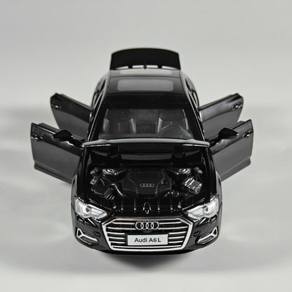 1:32 Audi A6L Sedan de Luxo de Médio Porte Modelo de Carro em Liga Metálica Diecast Coleção de Hobbies Sensações Miniatura Presente Com Namorado
