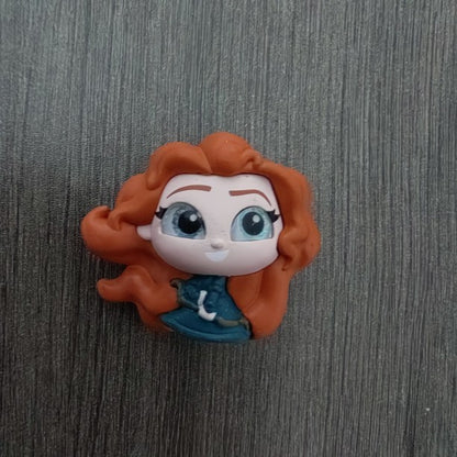 Genuine Disney Doorables Cartoon Figures Kawaii Mickey Mouse Princesa Anna Elsa Boneca de Olhos Grandes de Vidro Série Modelo Brinquedos Presentes Infantis