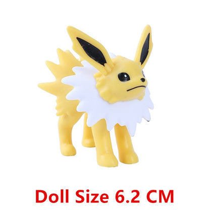 Pokémon Anime Figures Gelo Eevee Pikachu Dragão Voador Coleção Figura Brinquedos de Ação Fofos Modelo Pok é mon Presentes de Aniversário Infantis