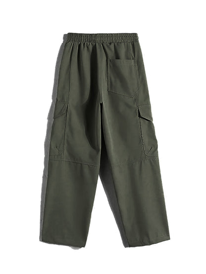 Calça Cargo Casual Masculina Plus Size Secagem Rápida Esportiva ao Ar Livre Impermeável Calça de Trabalho Masculina Streetwear Masculina Esportiva