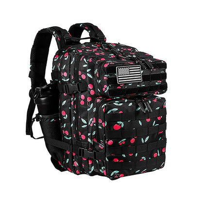 LHI Mochila Tática 45L/35L/25L para Homens e Mulheres, À Prova D'Água, Bolsa de Ginástica para Atletas, Mochila de Viagem para Caminhada ao Ar Livre com Porta-Garrafas