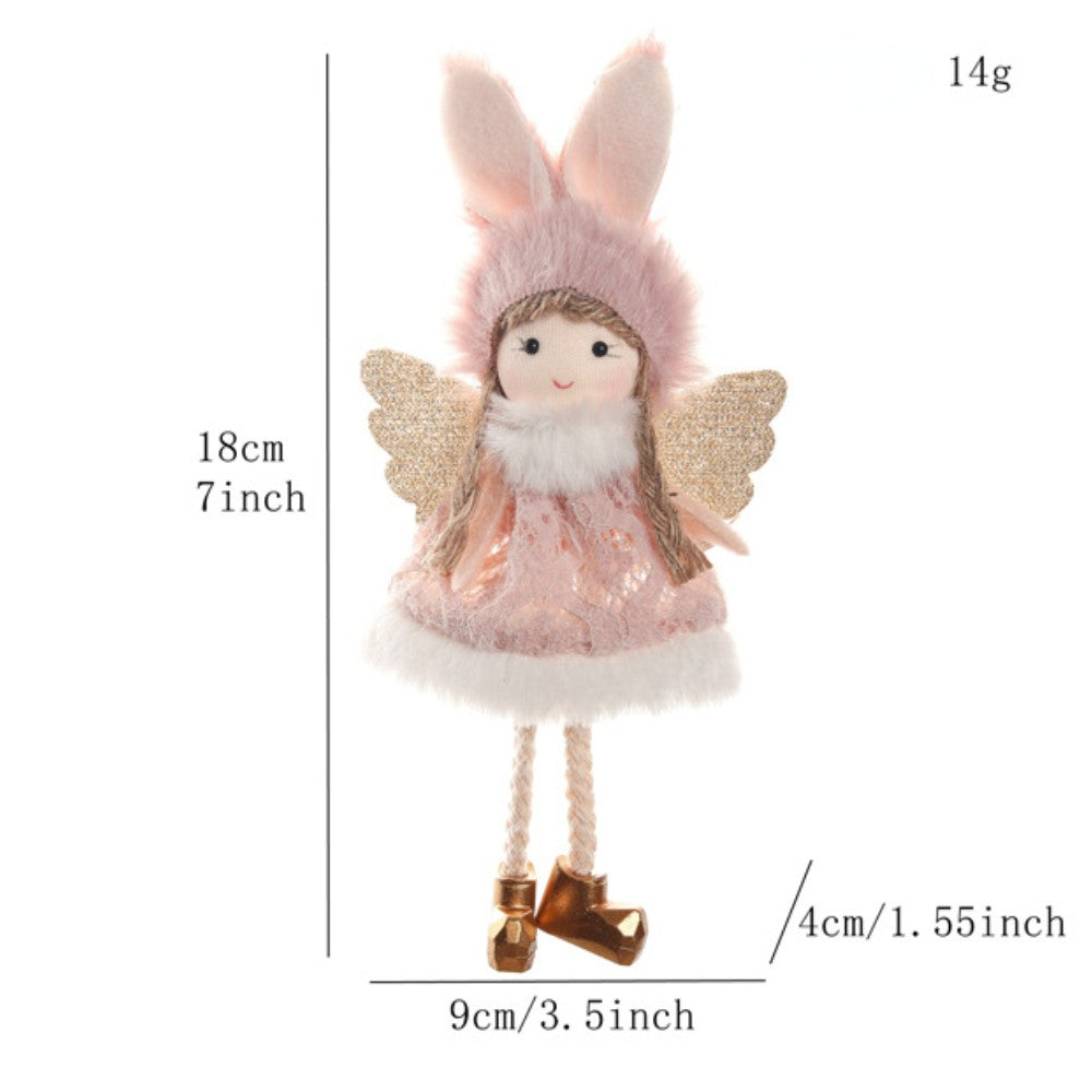 2024 New Year Gift Cute Christmas Angel Doll Xmas Tree Ornament Noel Deco Christmas Decoration for Home Natal Navidad 2023 Decor