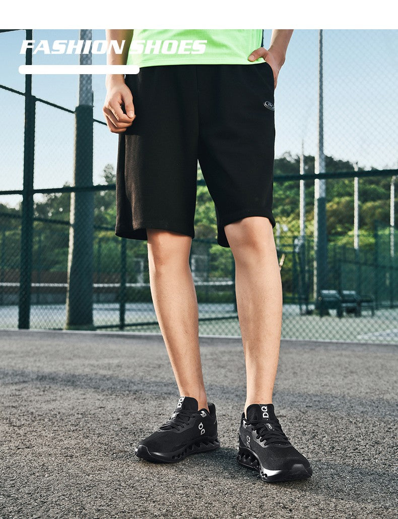 Men's Cushioned Running Shoes Energy Return Breathable Knit Arch Support Shock Absorption Marathon Women Casual Sneakers