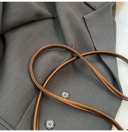 Design PU Suede Leopard Shoulder Bags for Women 2025 New Winter Crossbody Bag Females ?Luxury Handbags and Purses Bucket