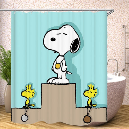Snoopy Bathroom Decorations and Accessories Curtains for Shower Bath Curtain Sets Full Set Anime 120x180cm
