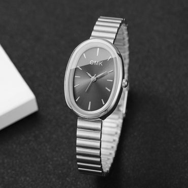Fashion Oval Dial Women Watches Ultra-thin Strap Analog Quartz Wristwatch Girls Clock Reloj Mujer?Without Box?