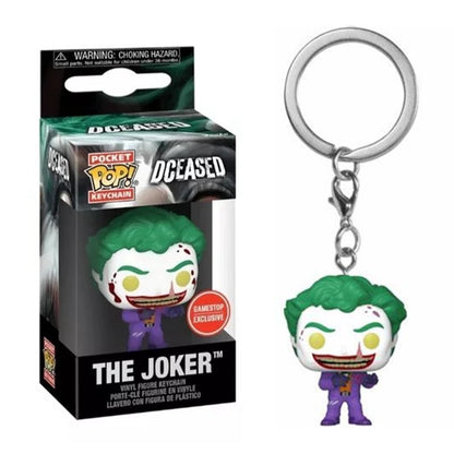 FUNKO POP Filmes Esquadrão Suicida O Coringa Arlequina Rei Tubarão Chaveiro Brinquedo Boneco de Ação Coleção de Brinquedos para Crianças com Caixa