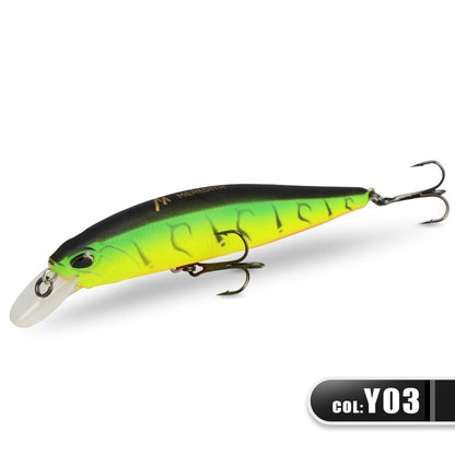 MEREDITH JERK MINNOW 100F 14g Flutuante Wobbler Isca de Pesca 24 Cores Isca Minnow Isca Dura Qualidade Profissional Profundidade0.8-1.0m