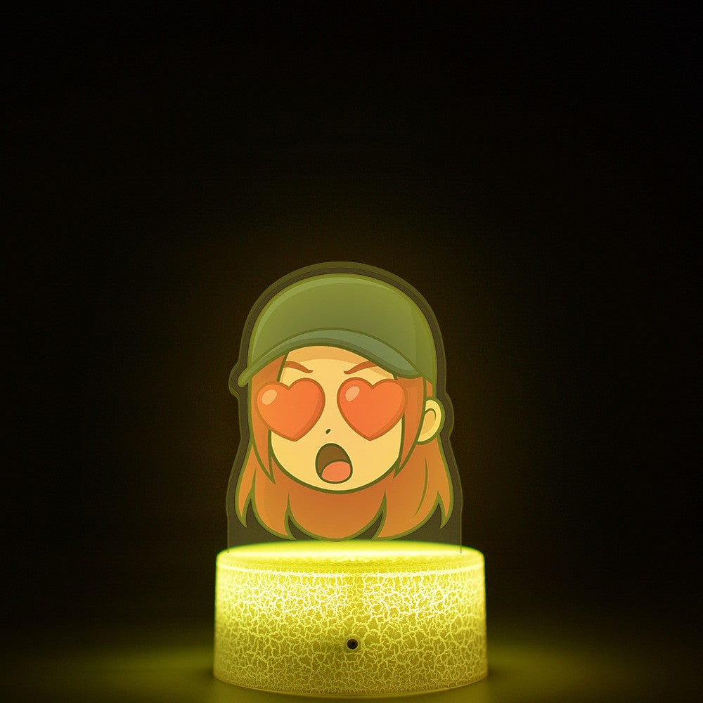 KPop K-POP Demon Hunters Kawaii Zoe Mira Rumi Saja Boys Superstar Monochrome Light Remote Control 16 Color Light Night Light