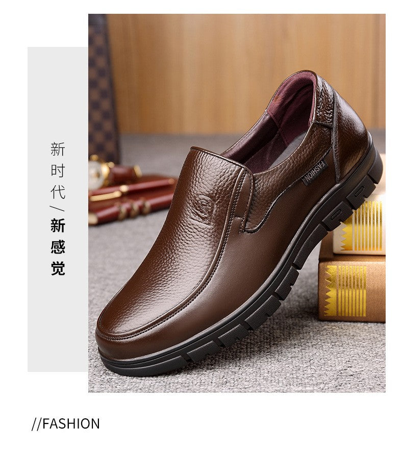 Handmade Shoes Genuine Leather Casual Shoes For Men Flat Platform Walking Shoes Outdoor Footwear Loafers Breathable Sneakers