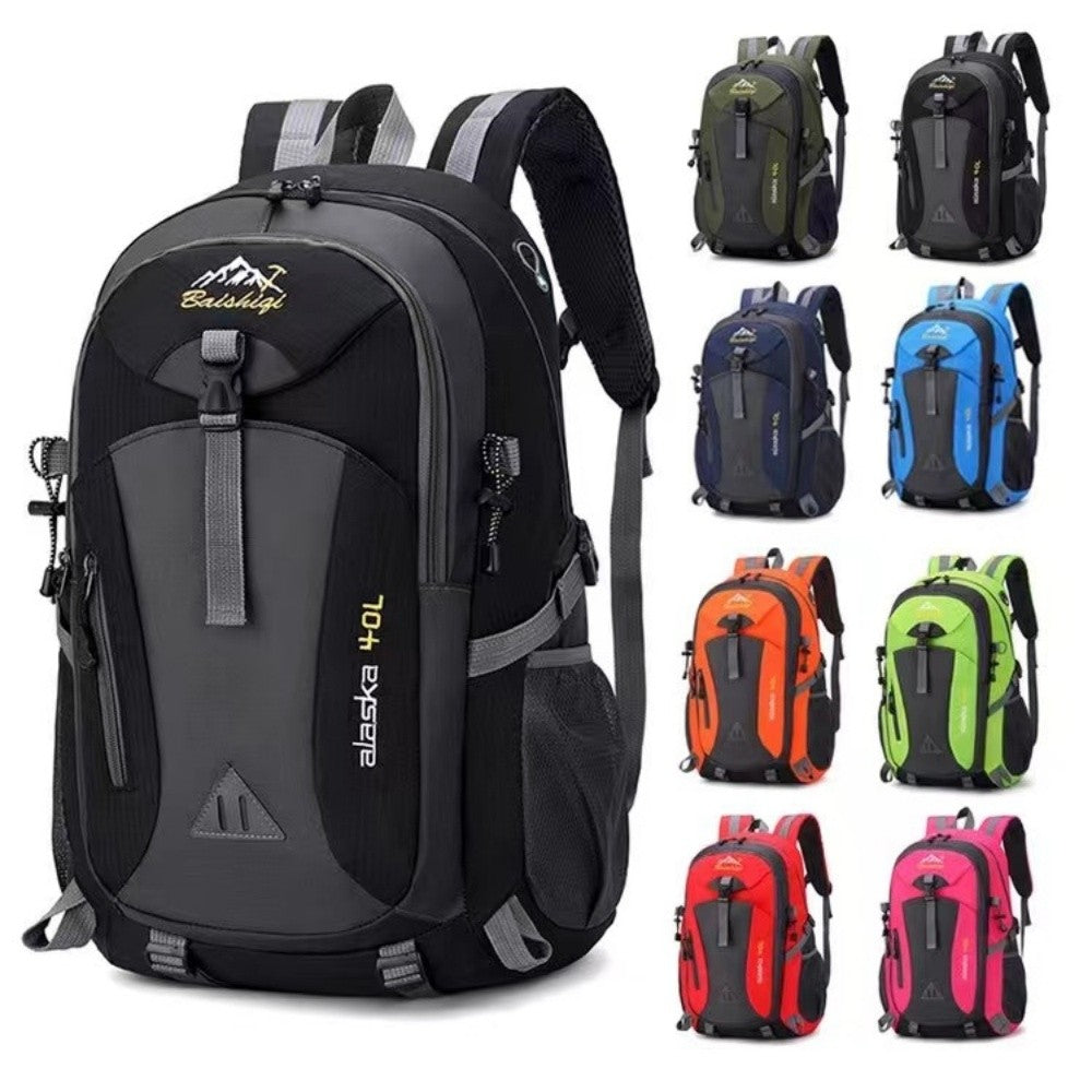 Mochila Multifuncional Respirável para Caminhada Esportiva Mochila de Grande Capacidade em Poliéster Para Caminhada Ciclismo Academia