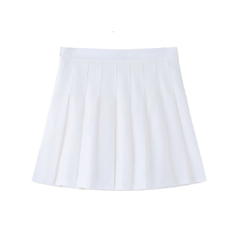 1pcs Spring Summer Womens Mini Skirts Girls Pleated Skirts Lady High Waist Cute Pink Skirt Student Short Skirt JK Uniform Skirts