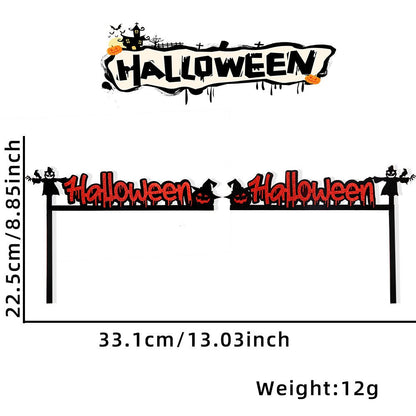 Halloween Door Frame Decoration,Bats,Pumpkins,Spider Webs,Door and Window Corner Stickers, Halloween Home Decoration