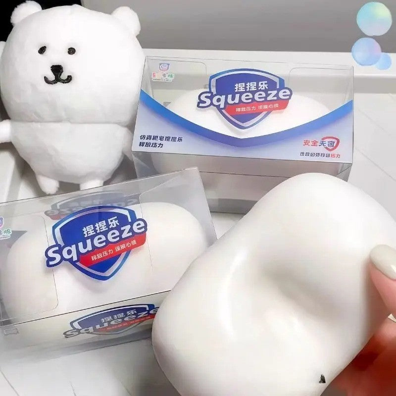 -Crunchy Soap Ball Squishy Stress Ball Filled Soft Squeeze Fidget Toy Anti-Stress Anxiety Relief Hand Decompression Toy