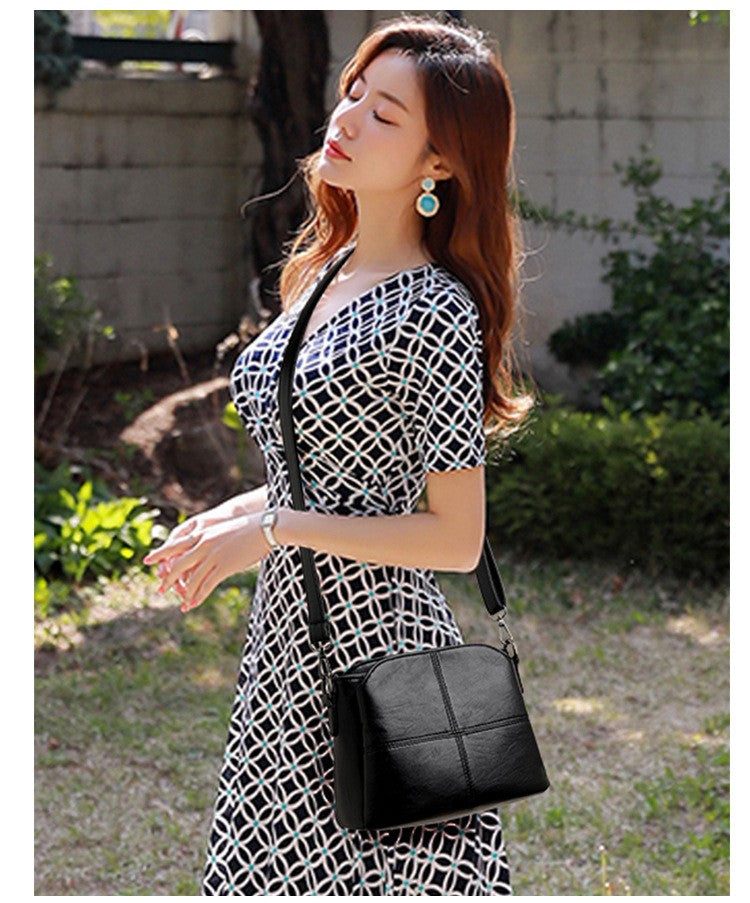 Women's Bags Retro Design Crossbody Bag Trend Quality PU Leather Bucket Shoulder Bags Small Handbags for Women