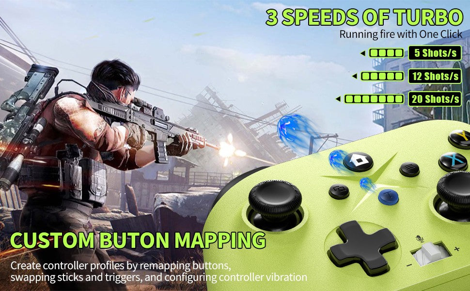 Wireless Gamepad For Xbox One/Xbox Series X/S/ Xbox Controller With Six-Axis Gyro Turbo Function Game Consoles Joystick