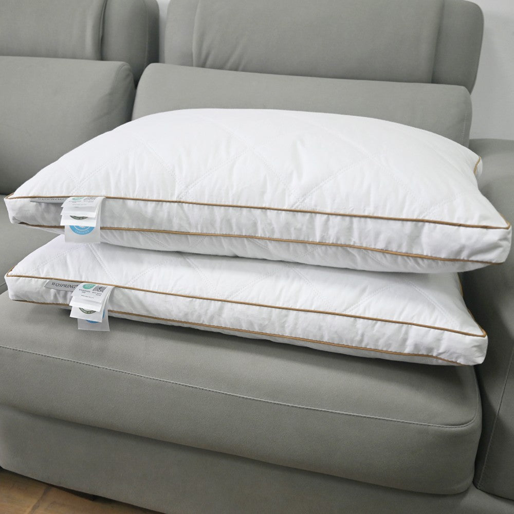 WQSPRING White Pillow Core Home Pillows Washable Pillow Skin-friendly Neck Pillow Cushion Almohadas Dormir ??????? Throw Pillows